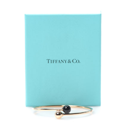 Tiffany 18K Rose Gold Black Onyx 8mm HardWear Ball Bypass Bracelet 5 of 5