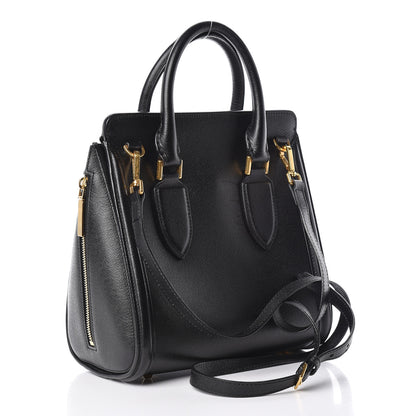 Alexander McQueen Grained Calfskin Large Heroine Black 3 of 18