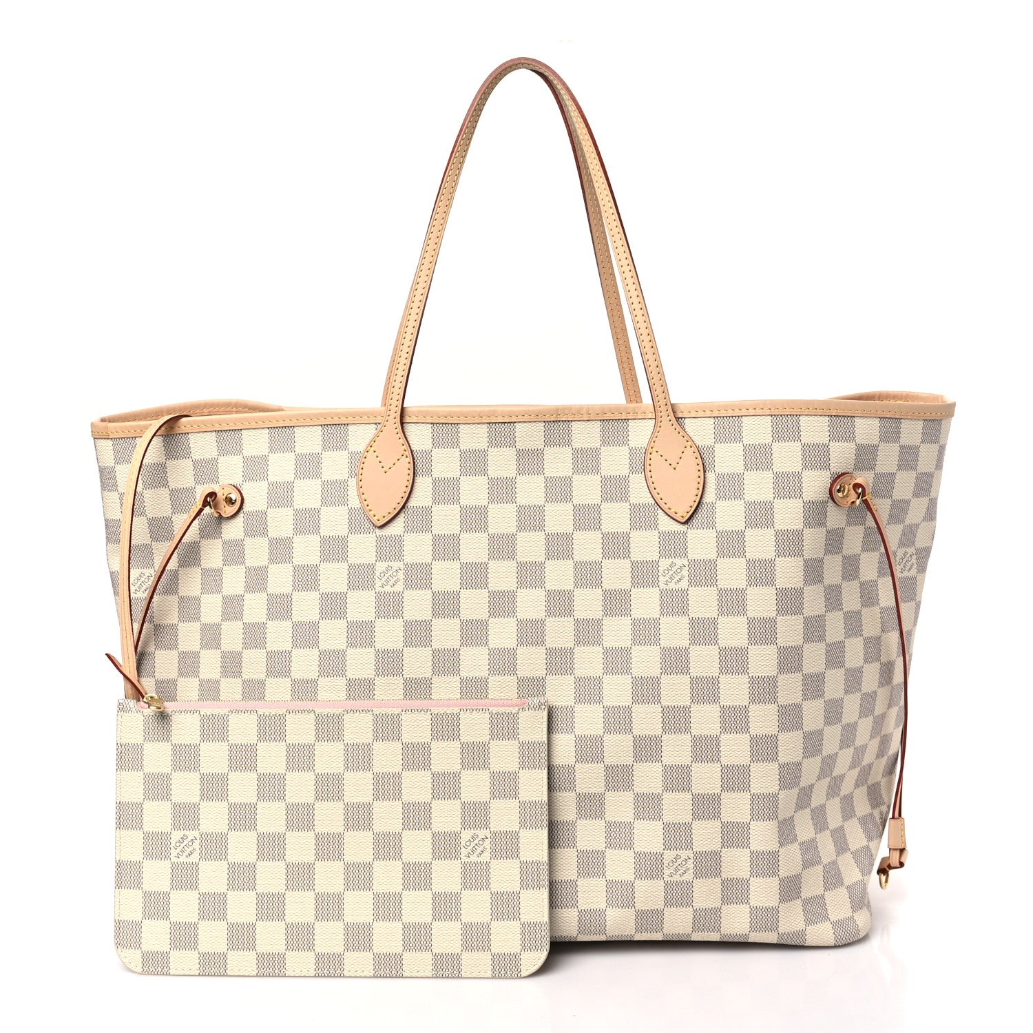 Louis Vuitton Damier Azur Neo Neverfull GM Rose Ballerine 3 of 9