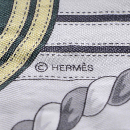 Hermes Silk Grande Tenue Twilly Anthracite Vieux Rose Gris 4 of 5