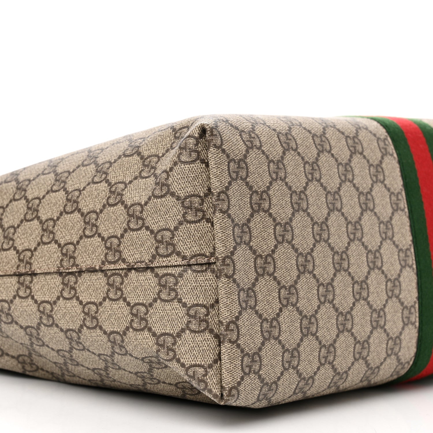 Gucci GG Supreme Monogram Medium Ophidia Shopping Tote Brown 9 of 10