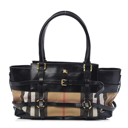 Burberry House Check Bridle Calfskin Kent Bag Black 1 of 20