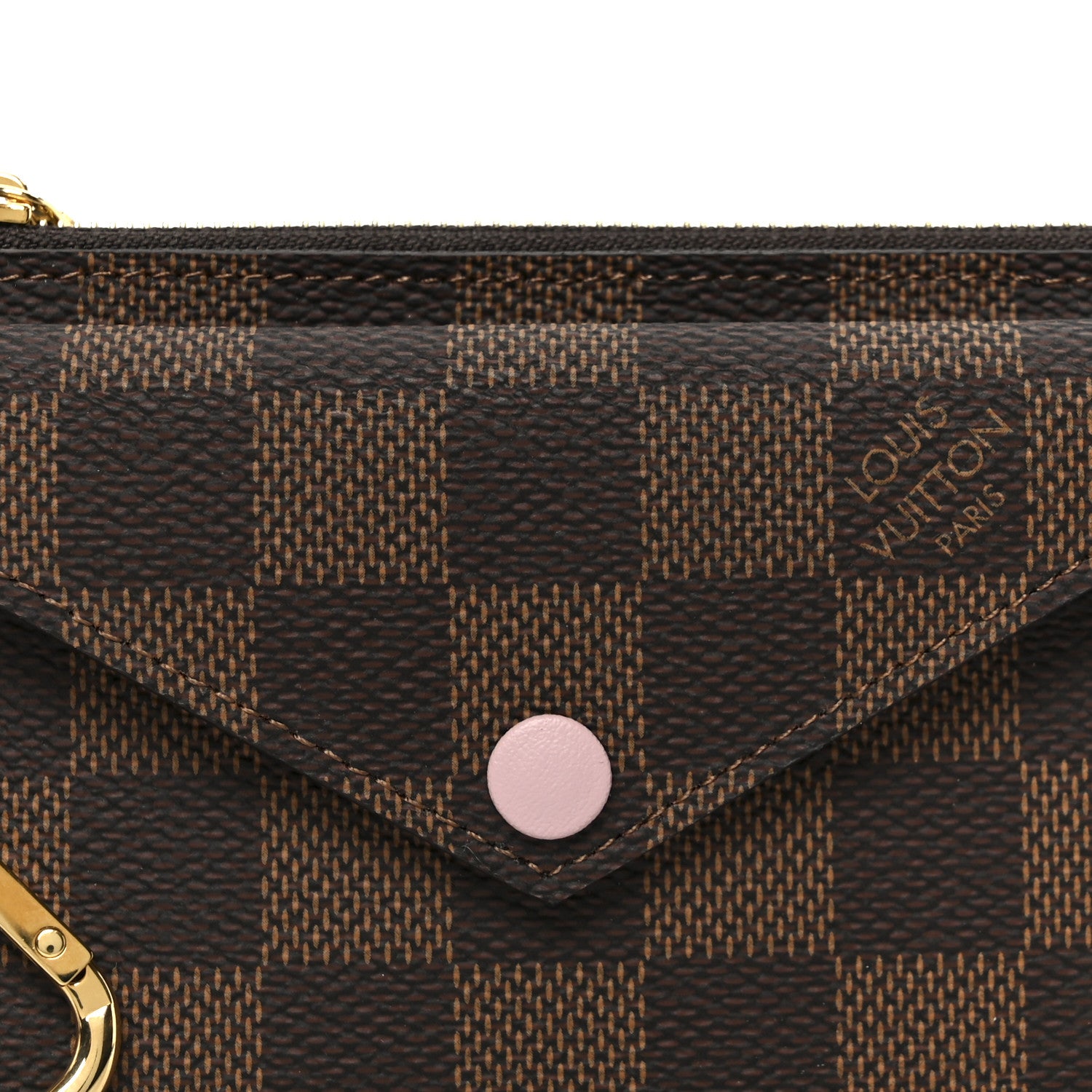 Louis Vuitton Damier Ebene Recto Verso Card Holder Rose Ballerine 7 of 7