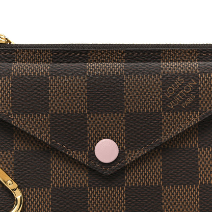 Louis Vuitton Damier Ebene Recto Verso Card Holder Rose Ballerine 7 of 7