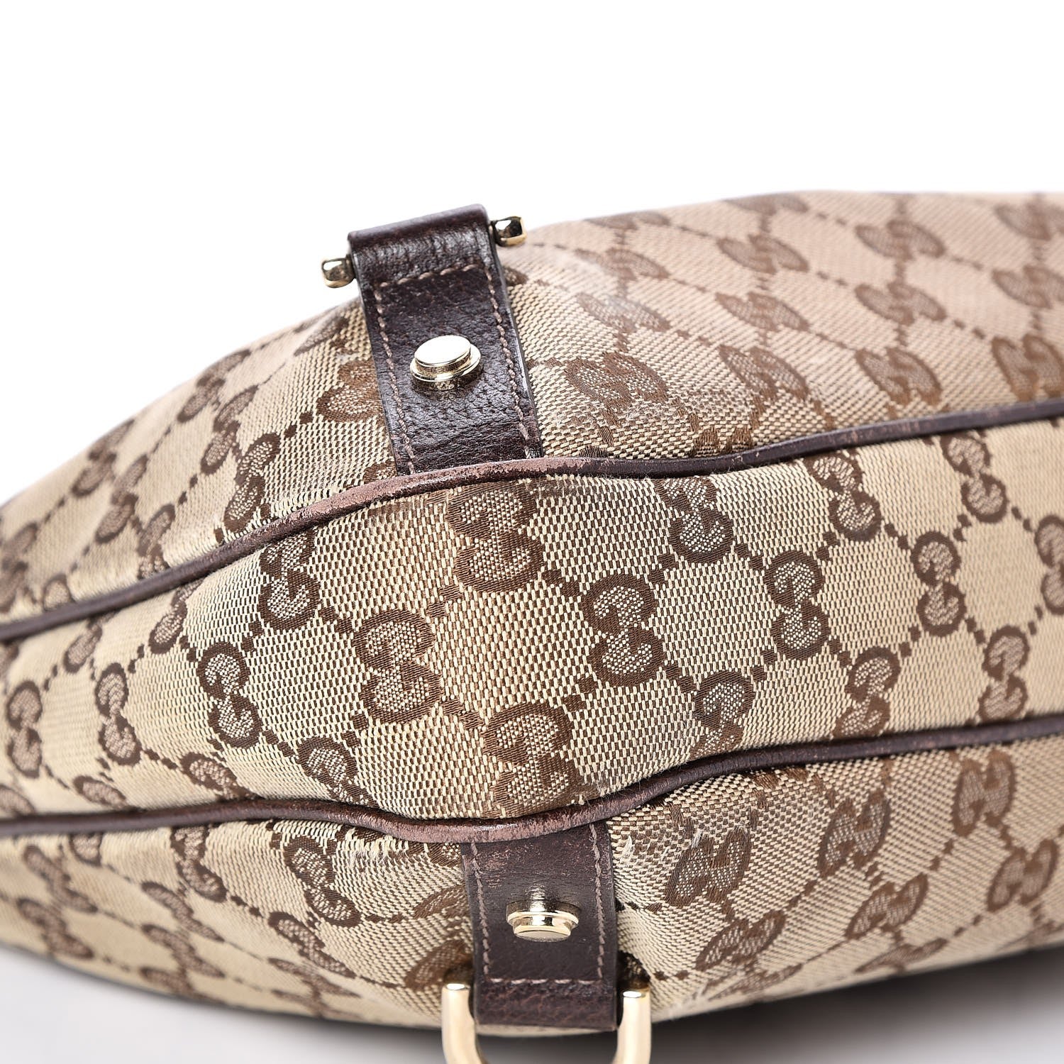 Gucci Monogram Medium Abbey D Ring Hobo Brown 10 of 11