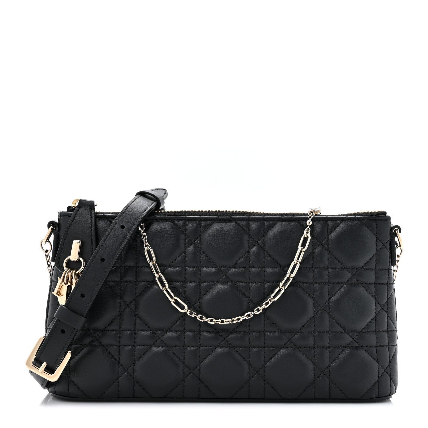 Christian Dior Lambskin Cannage Miss Dior Midi Mini Bag Black 1 of 11
