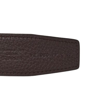 Hermes Togo Swift 32mm Gamma Belt 105 Chocolate Black 5 of 8
