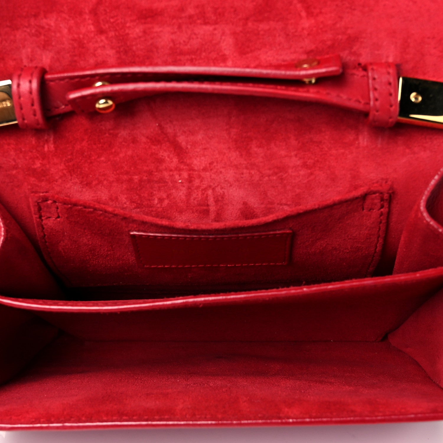 Saint Laurent Calfskin Small Classic Y Satchel Bag Rouge Orient 4 of 10