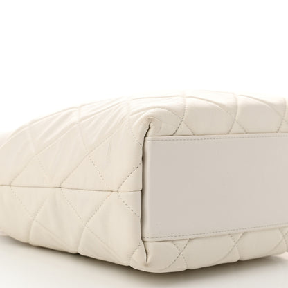 Chanel Calfskin Quilted Close To Me Hobo White 9 of 10