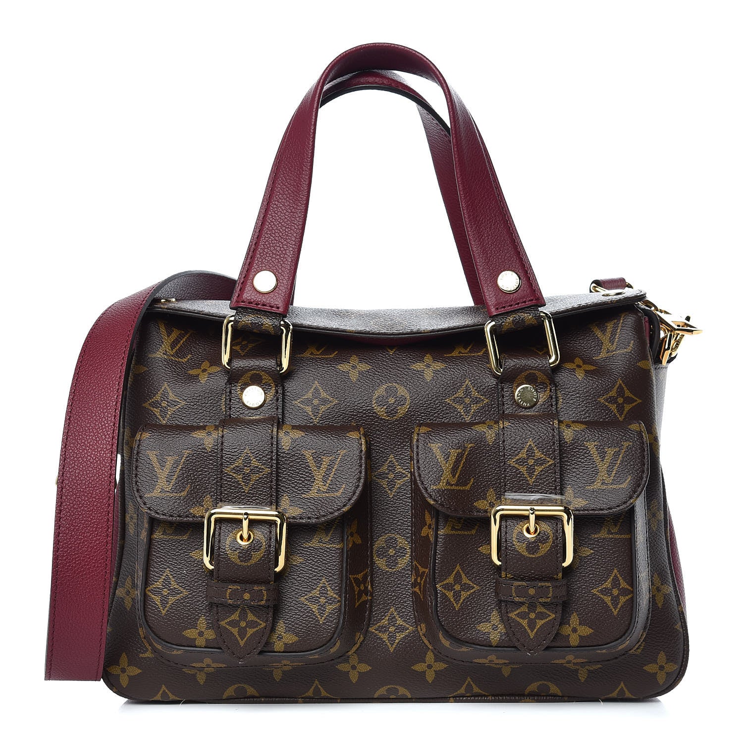 Louis Vuitton Monogram Manhattan NM Raisin 1 of 12