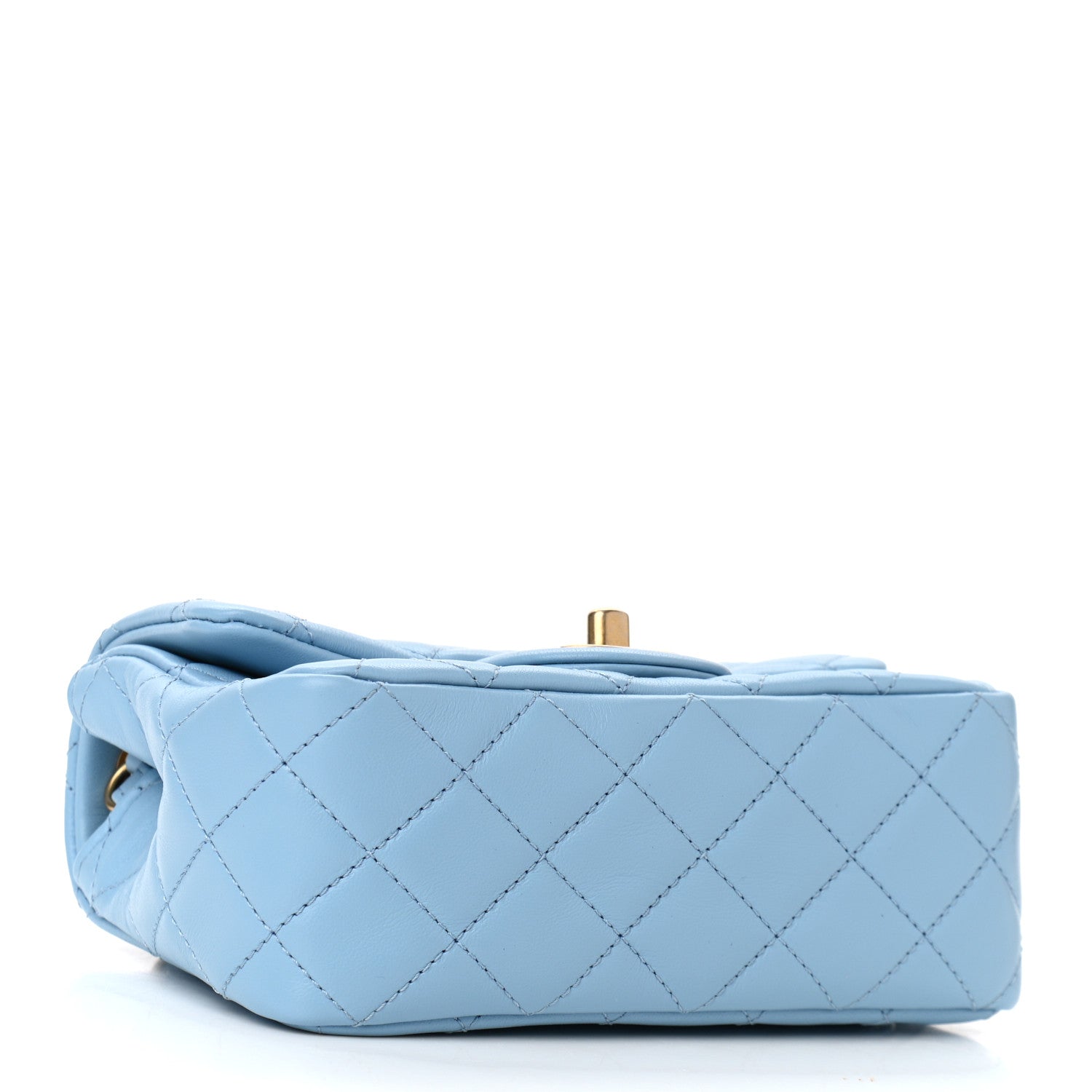 Chanel Lambskin Quilted Mini Pearl Crush Flap Light Blue 4 of 10