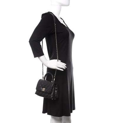 Chanel Caviar Quilted Extra Mini Coco Handle Flap Black 2 of 13