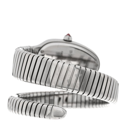 Bulgari Stainless Steel 35mm Serpenti Tubogas Quartz Watch Black 3 of 5