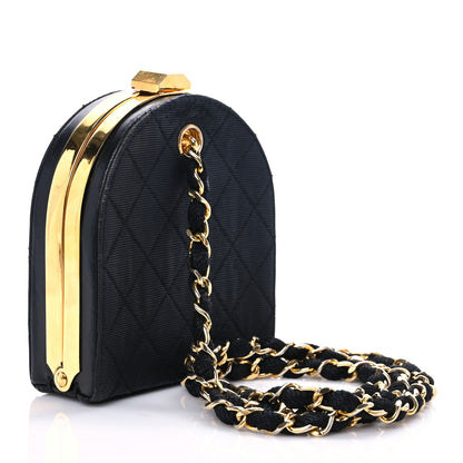 Chanel Grosgrain Mini Clutch Black 3 of 10