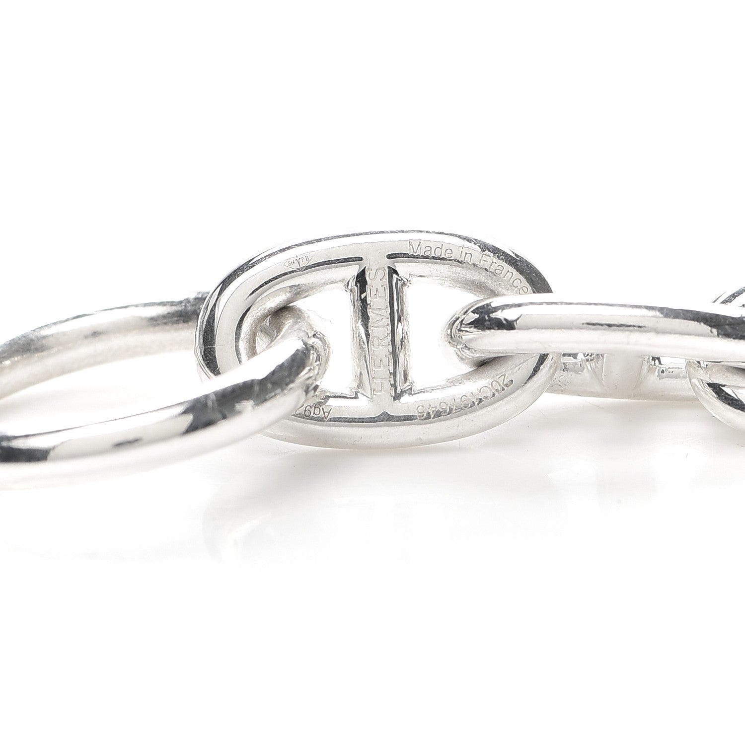 Hermes Sterling Silver MM Chaine d'Ancre Bracelet 4 of 5
