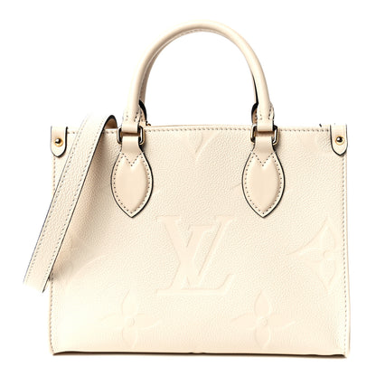 Louis Vuitton Empreinte Monogram Giant Onthego PM Cream Beige 1 of 11