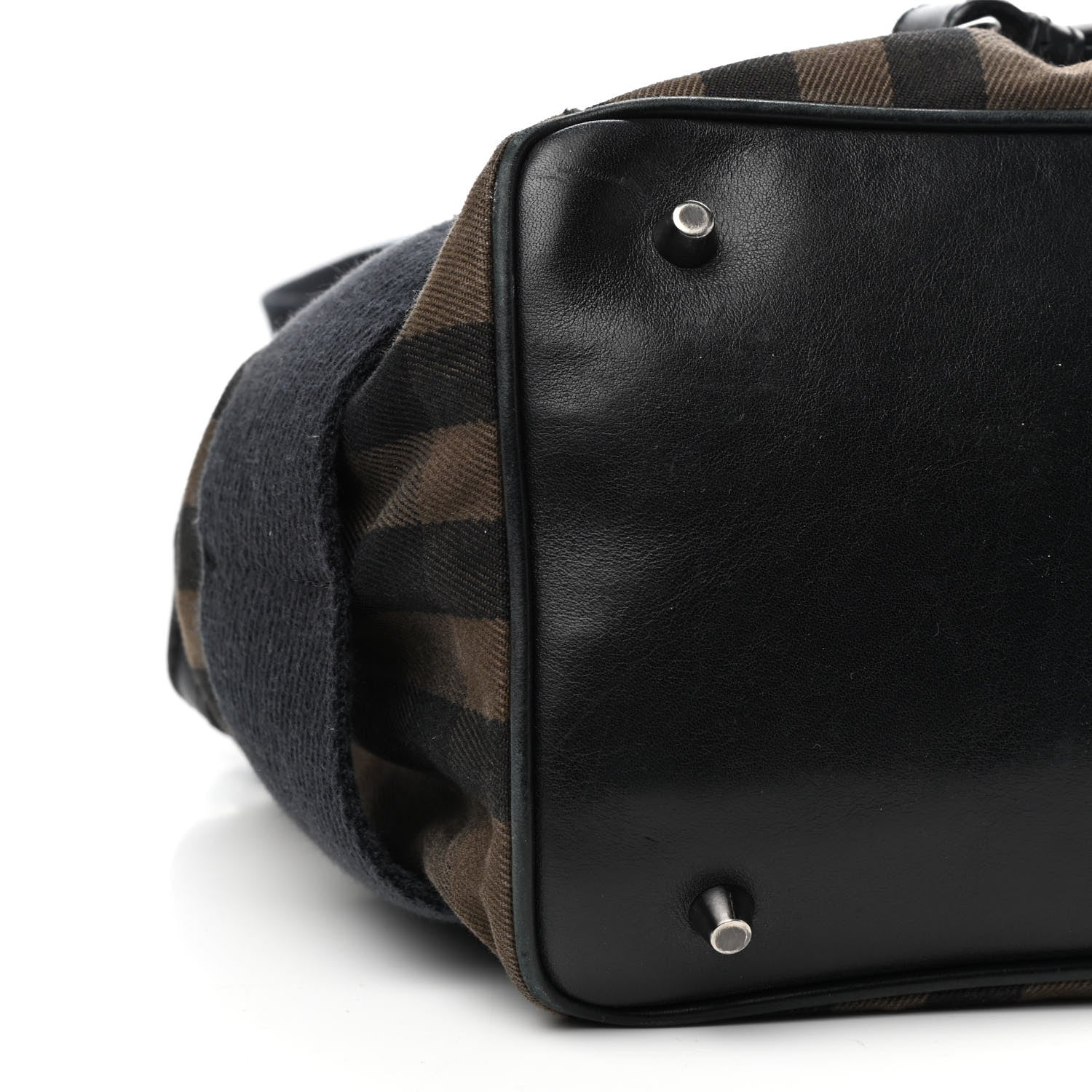 Burberry Calfskin House Check Medium Brecon Tote Black 11 of 12