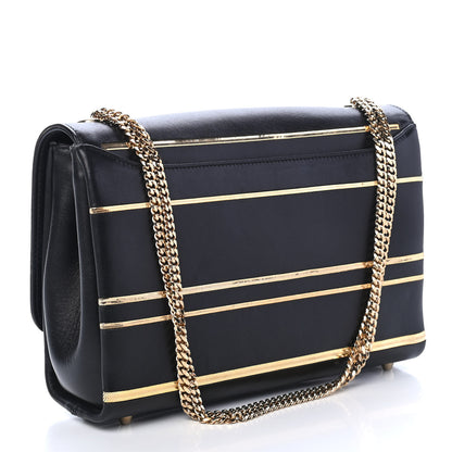 Jimmy Choo Calfskin Alba Shoulder Bag Black 3 of 10
