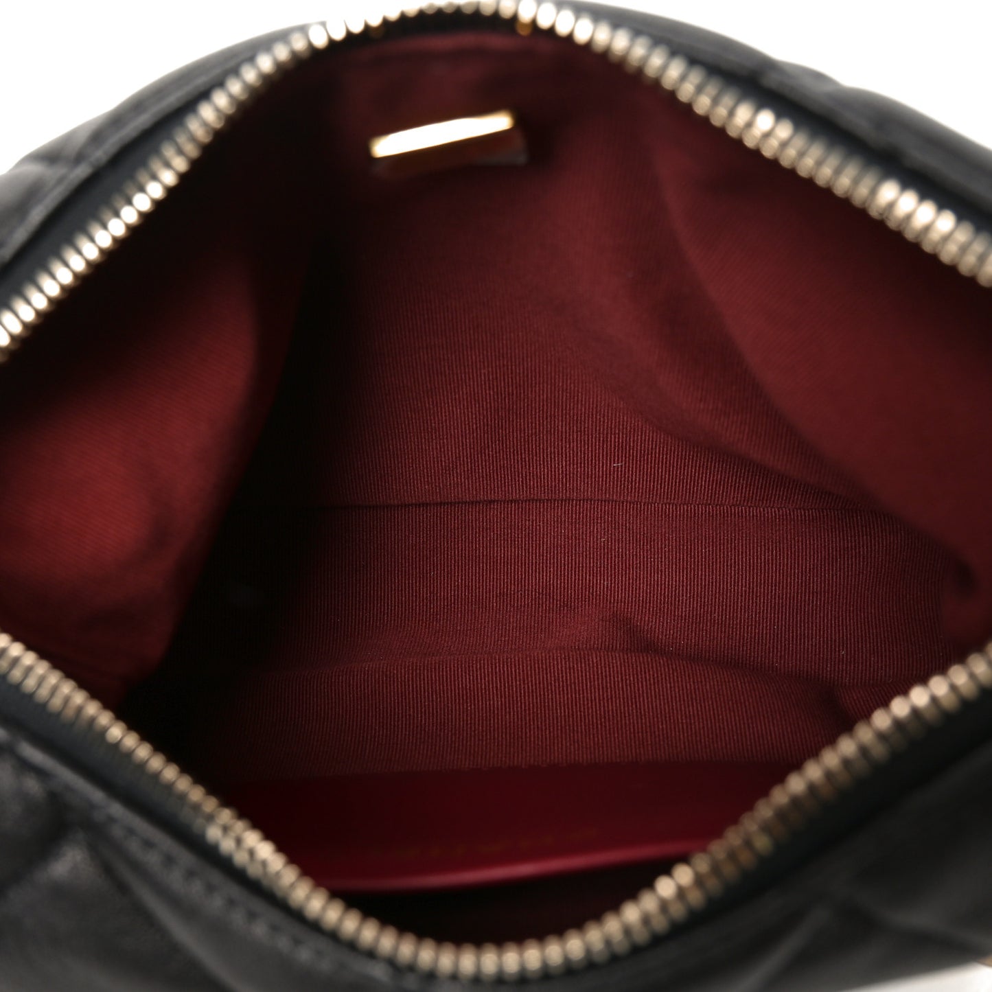 Lambskin Quilted CC Chain Hobo Black