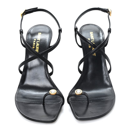 Saint Laurent Kid Egado Date 110 Sandals 35 Black 35 Black 3 of 9