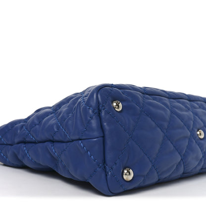 Chanel Calfskin Quilted French Riviera Hobo  Blue 9 of 10