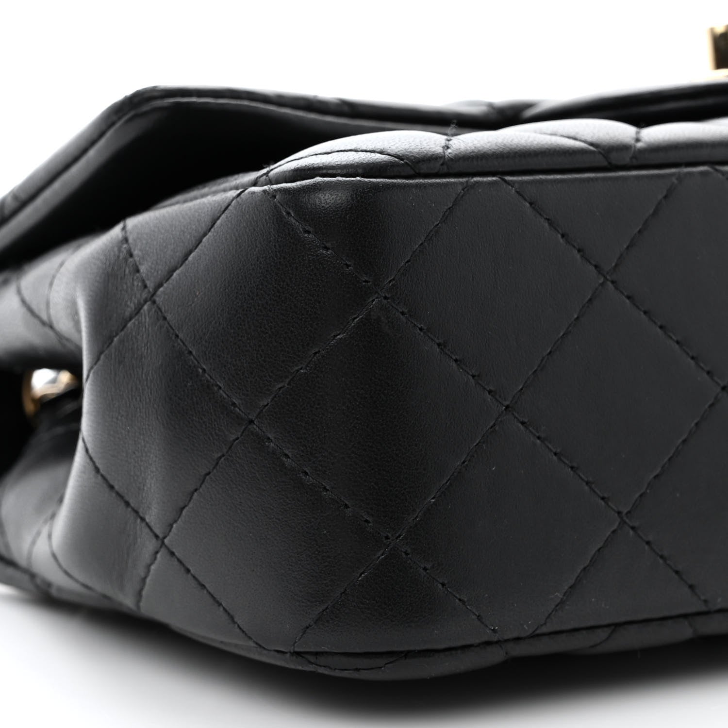 Chanel Lambskin Quilted Mini Rectangular Flap Black 10 of 12