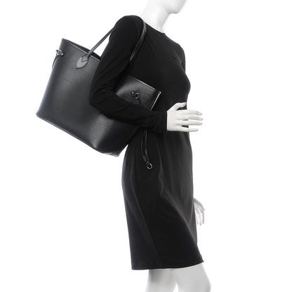 Louis Vuitton Epi Neverfull MM Black 2 of 10
