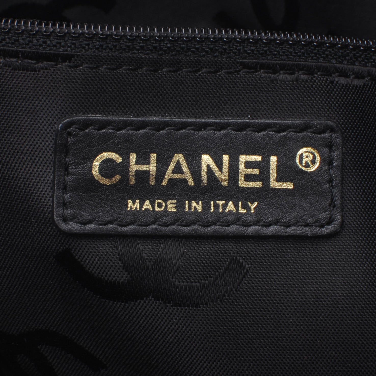 Chanel Patent Perforated Camellia Tote Black 7 of 8