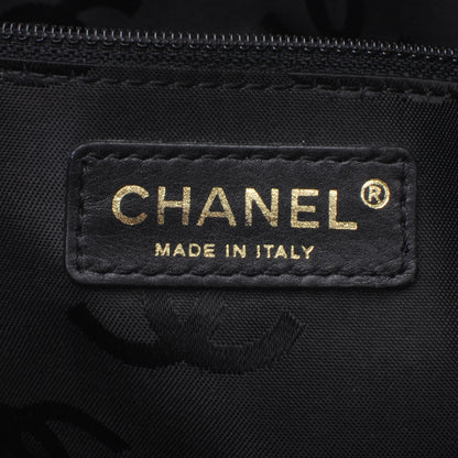 Chanel Patent Perforated Camellia Tote Black 7 of 8