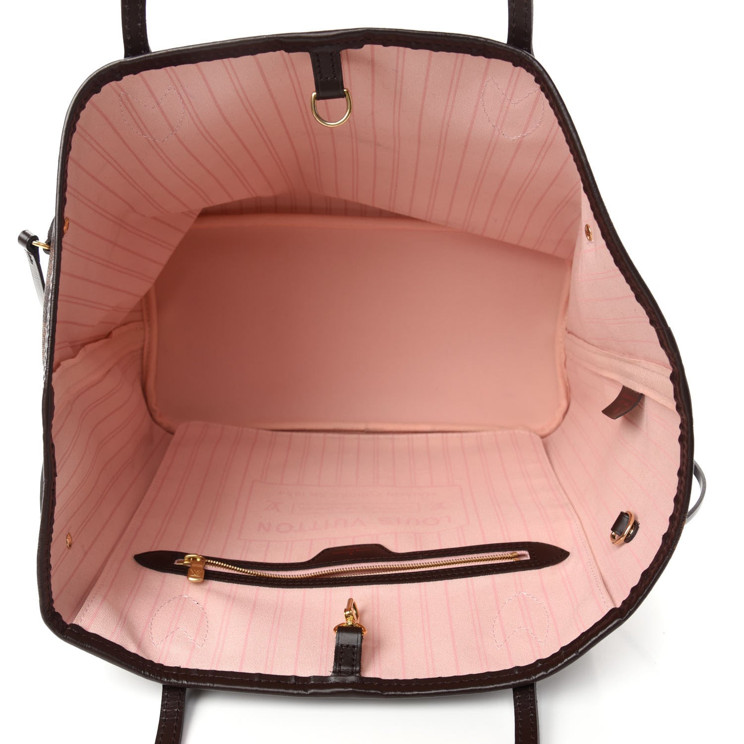 Louis Vuitton Damier Ebene Neo Neverfull MM Rose Ballerine 5 of 14