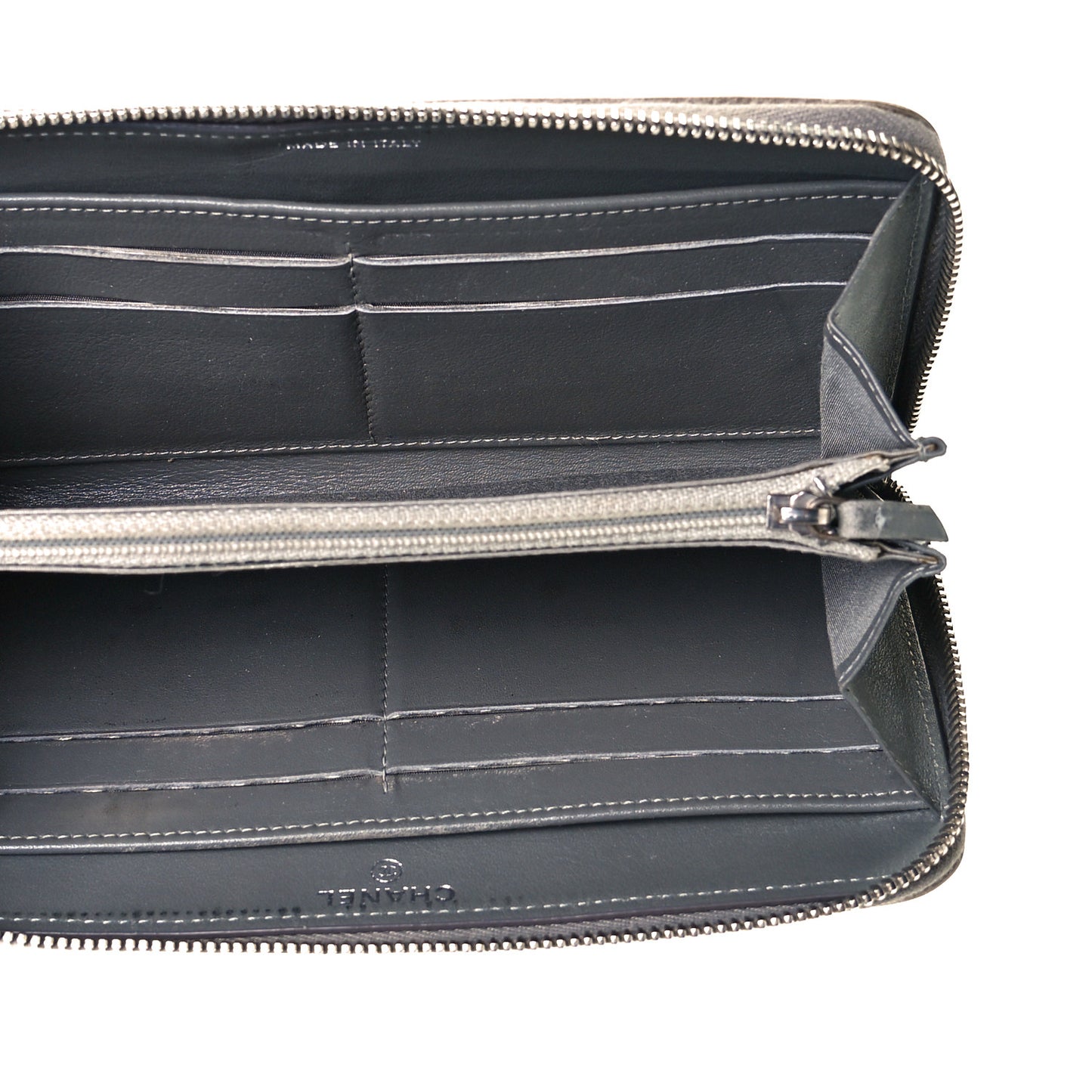 Caviar Large Sevruga Zip Around Wallet Lavender