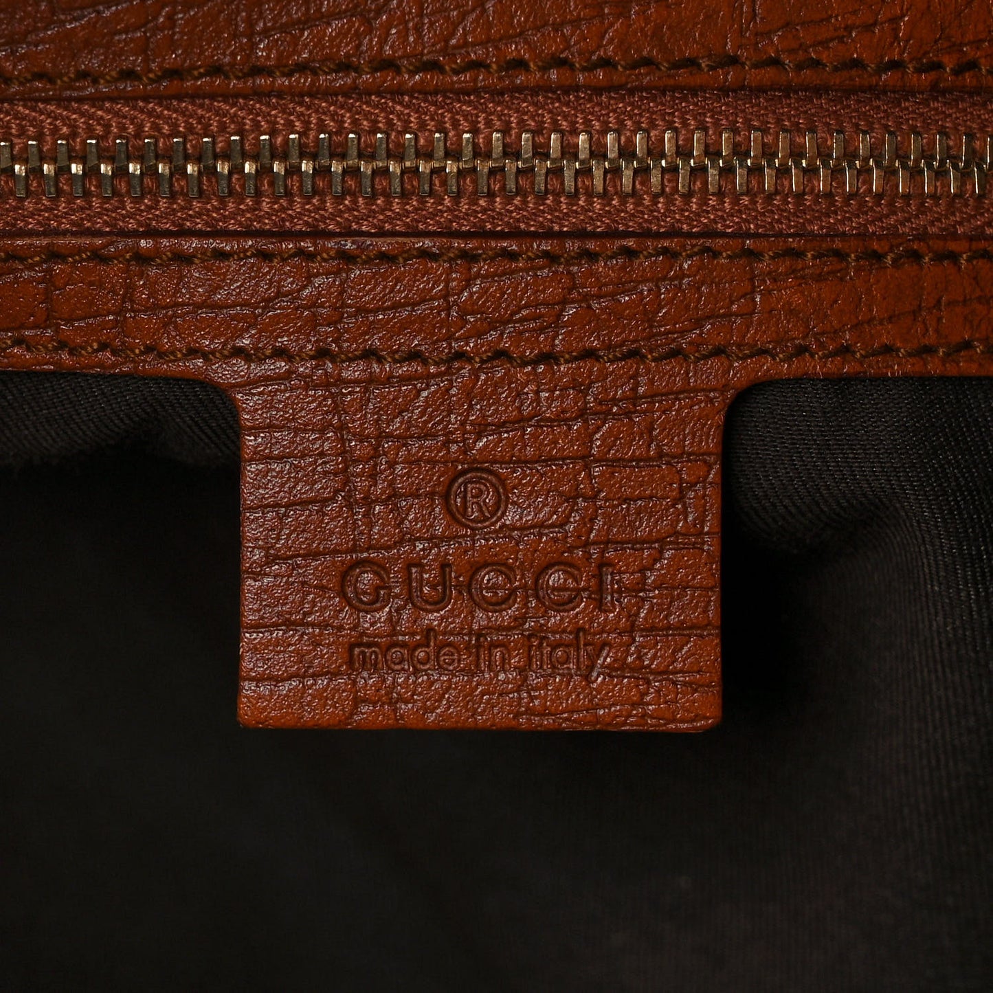 Leather Medium Horsebit Chain Hobo Brown