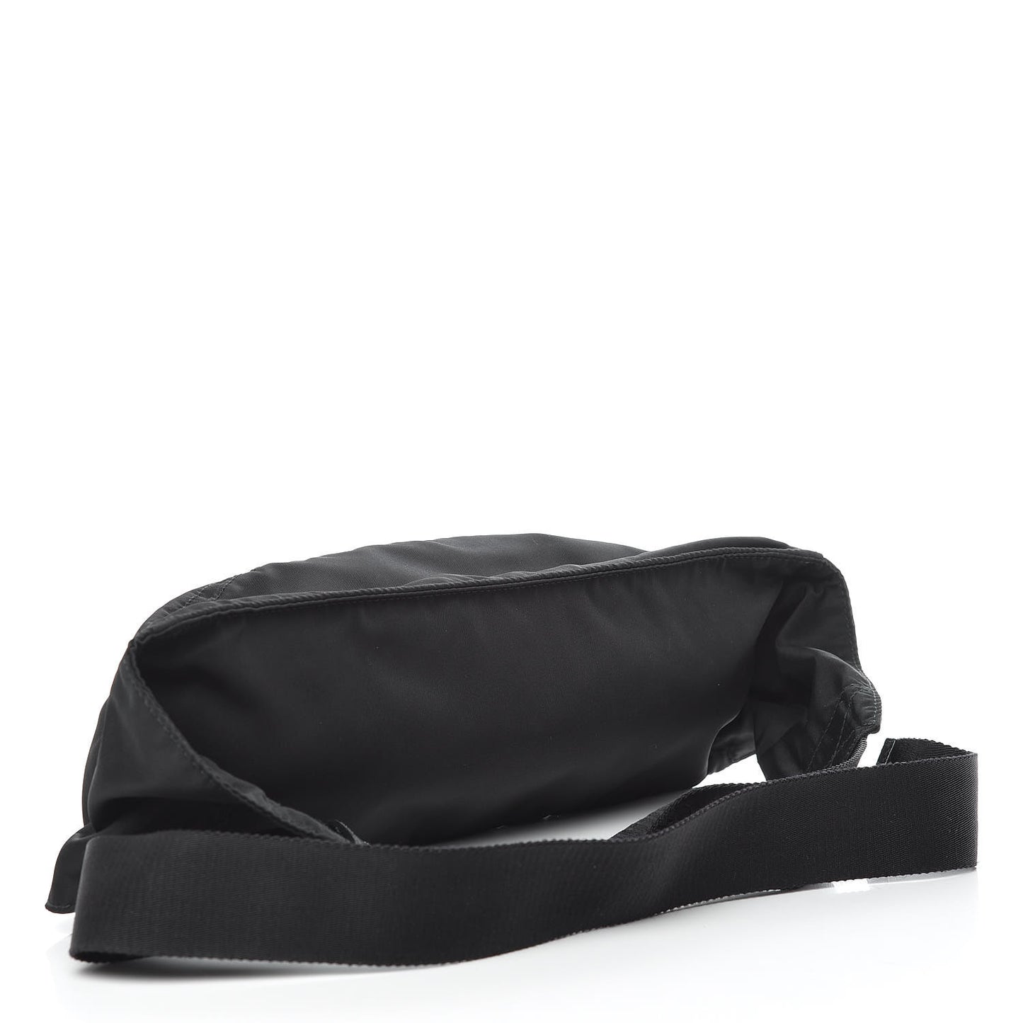 Tessuto Nylon Saffiano Belt Bag Black