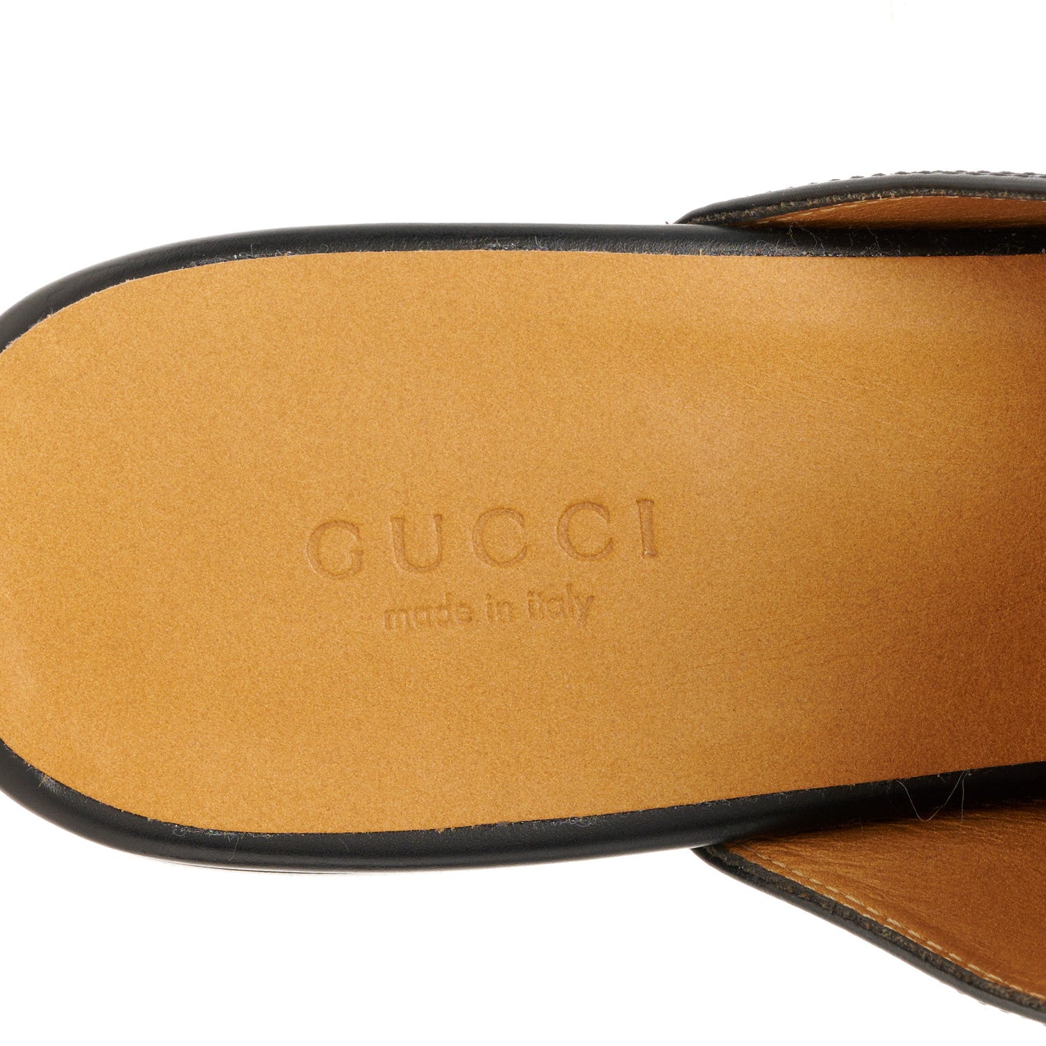 Gucci Calfskin Womens Princetown Slippers 37 Black 7 of 9