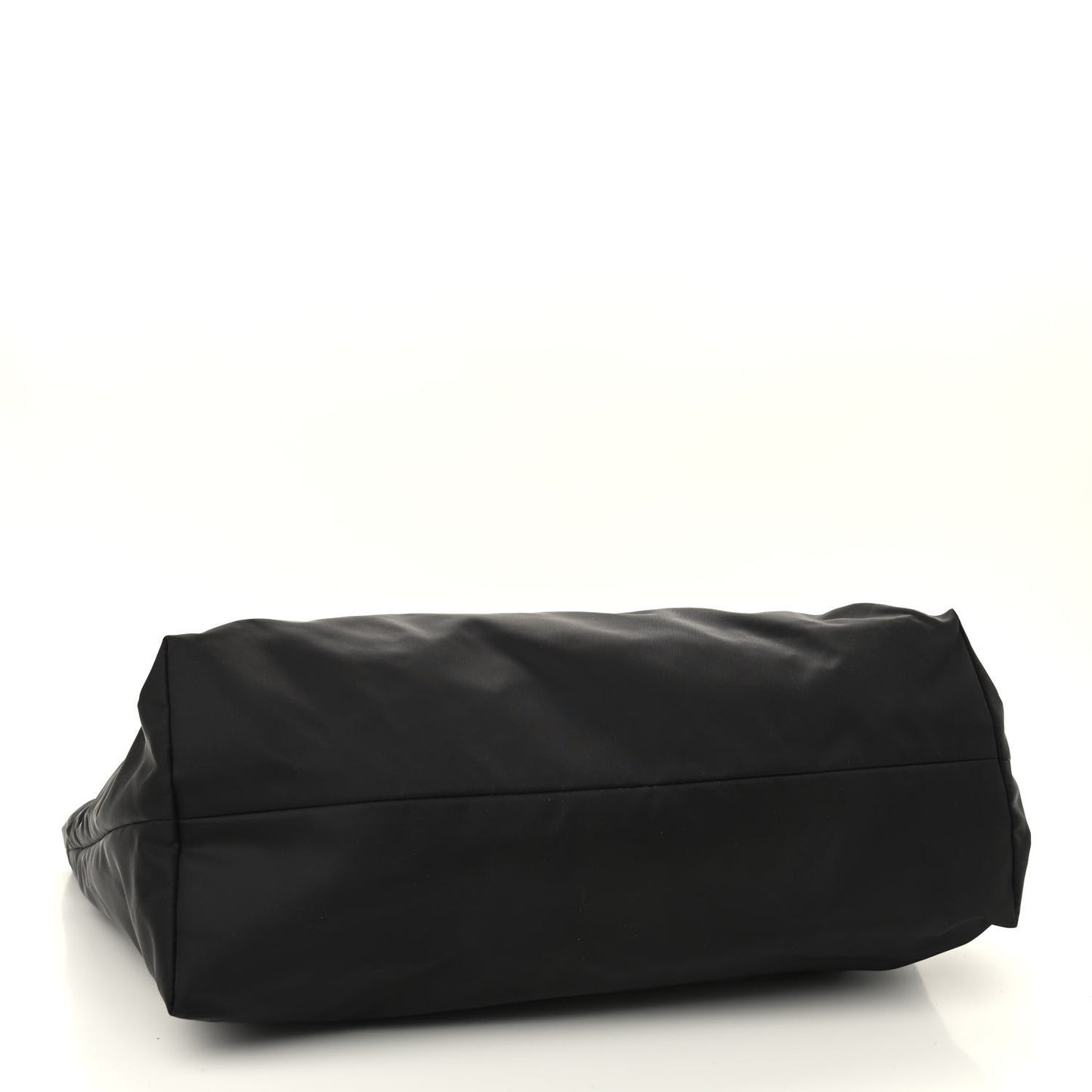 Tessuto Nylon Saffiano Shopping Tote Black