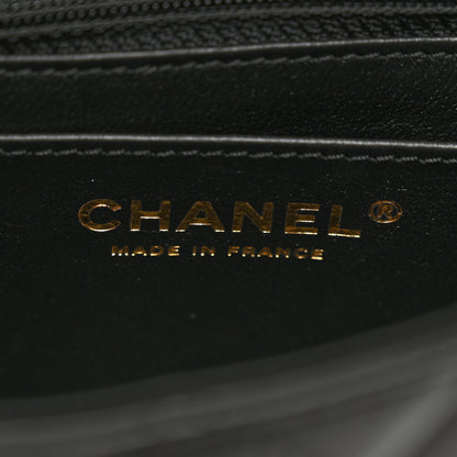 Chanel Lambskin Enamel Quilted Mini Coco Hearts Square Flap Black 6 of 10