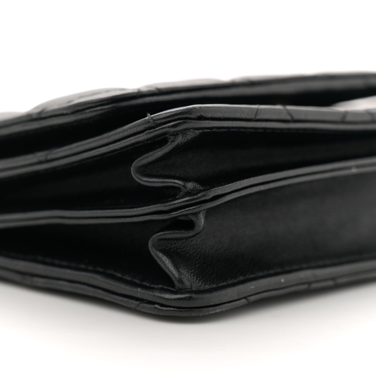 Chanel Lambskin Quilted Mini Camellia Bow Wallet On Chain WOC Black 9 of 11