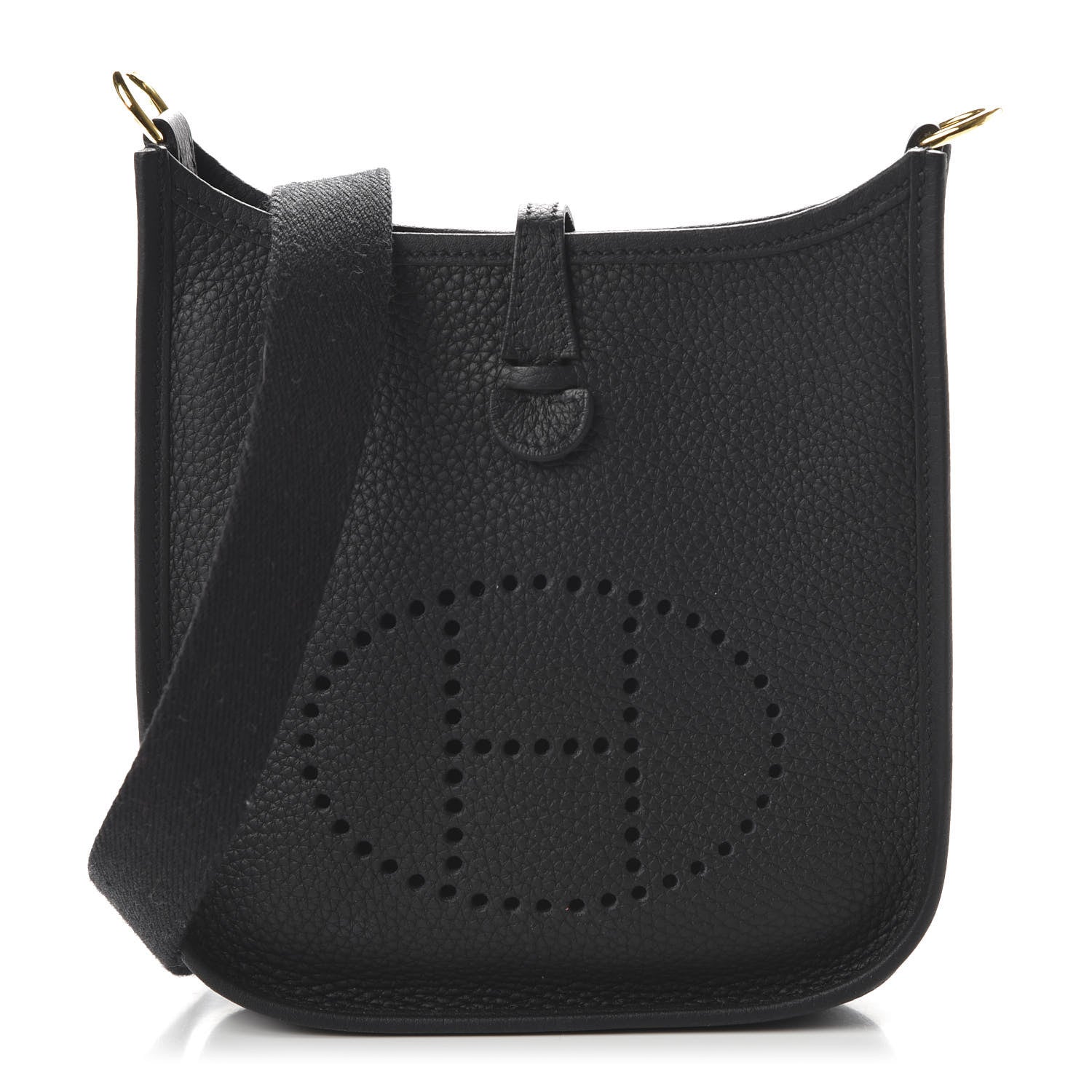 Hermes Taurillon Clemence Evelyne TPM Black 1 of 10