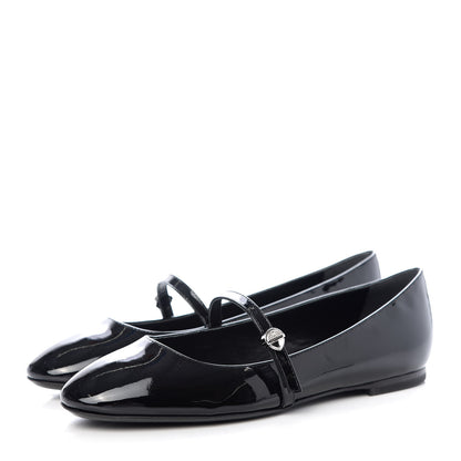 Louis Vuitton Patent Uniformes Ballet Flats 36 Black 3 of 10