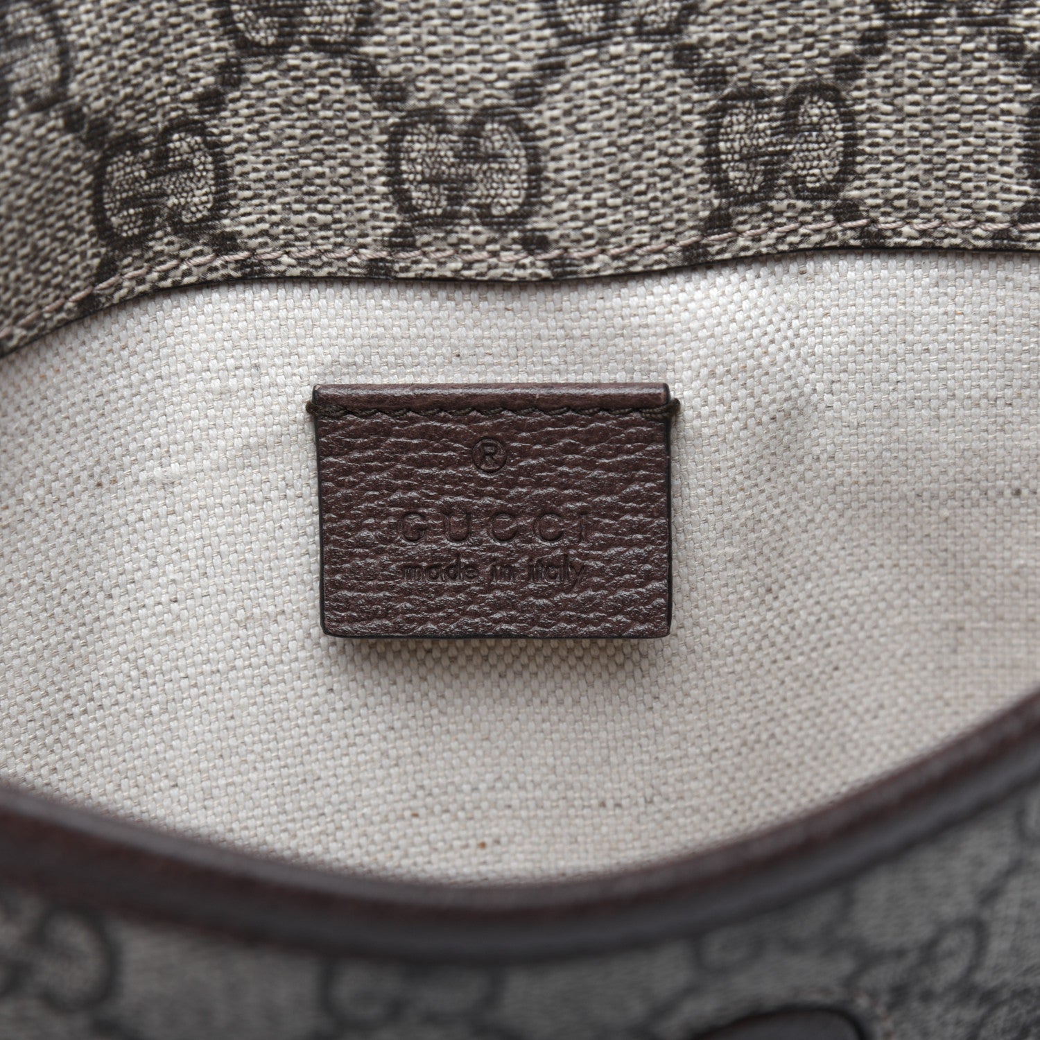 Gucci GG Supreme Monogram Neo Vintage Web Belt Bag Brown 8 of 15