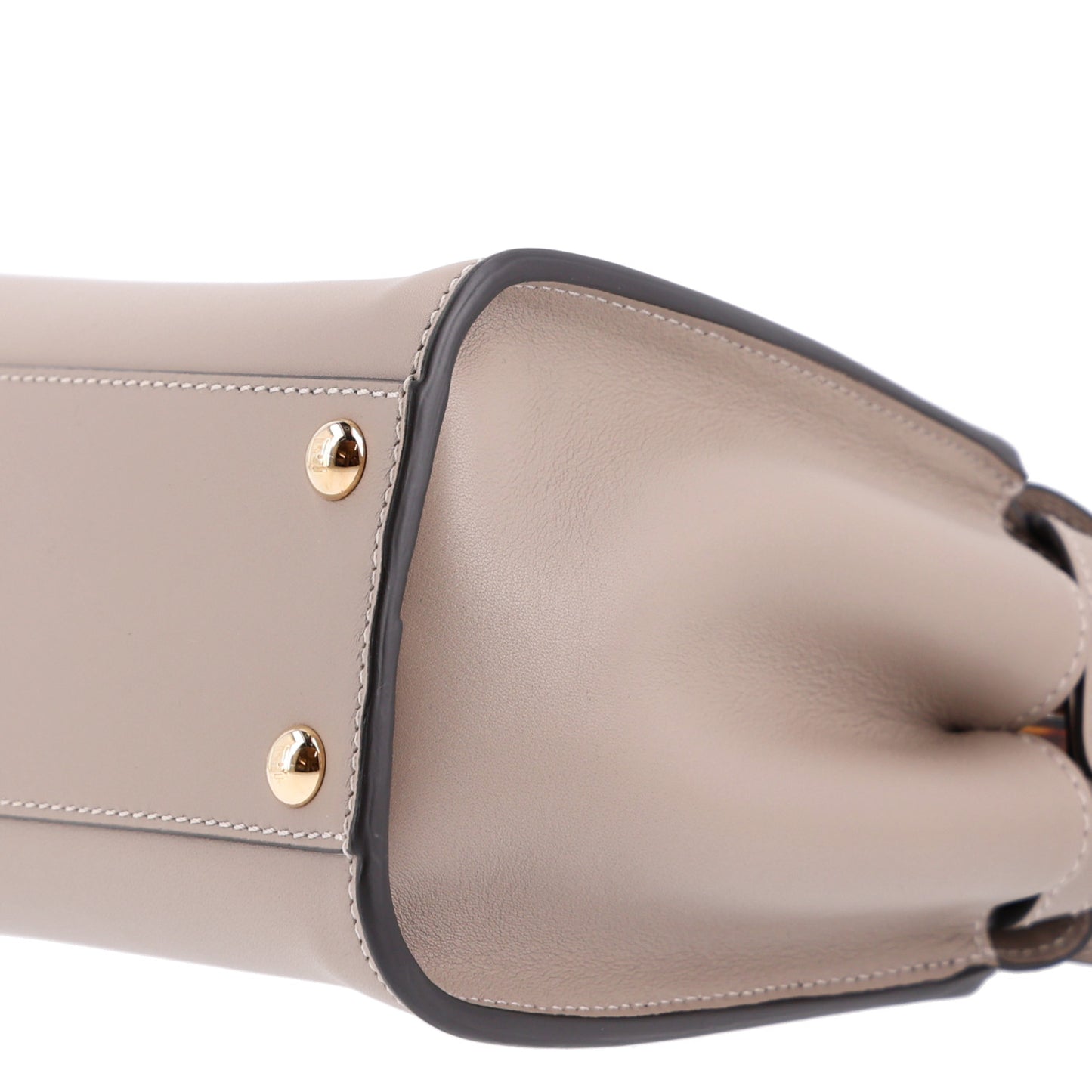 Vitello Seta Shiny Nappa Plexiglass Tortoise Mini Peekaboo Iconic Satchel Tortora