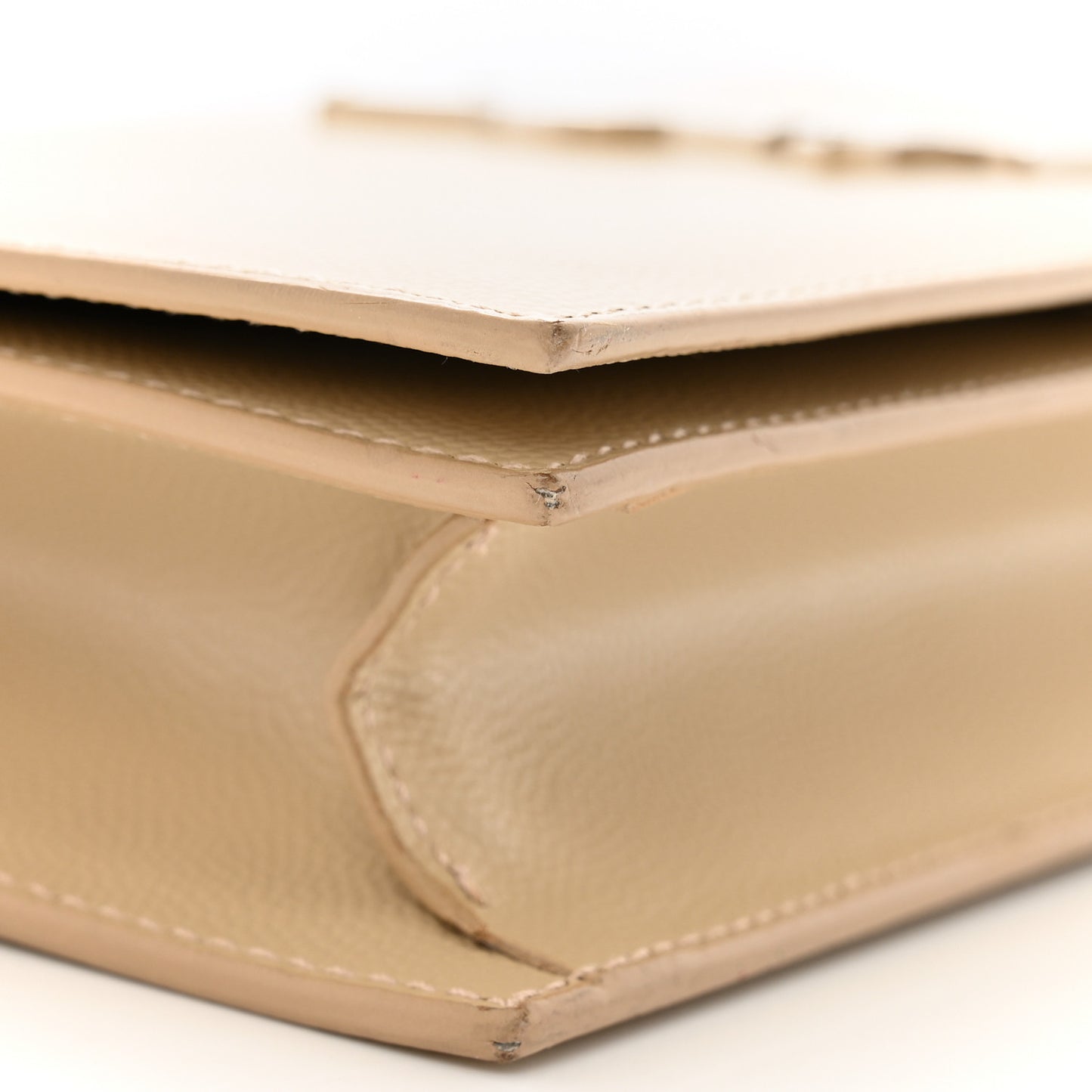 Grain De Poudre Classic Kate Monogram Clutch Nude Powder