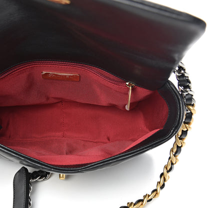 Chanel Lambskin Quilted Medium 19 Flap Black 5 of 11