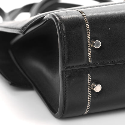 Givenchy Grained Calfskin Chain Small Shark Lock Satchel Black 7 of 10
