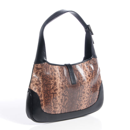 Gucci Lizard Jackie O Hobo Brown 3 of 7