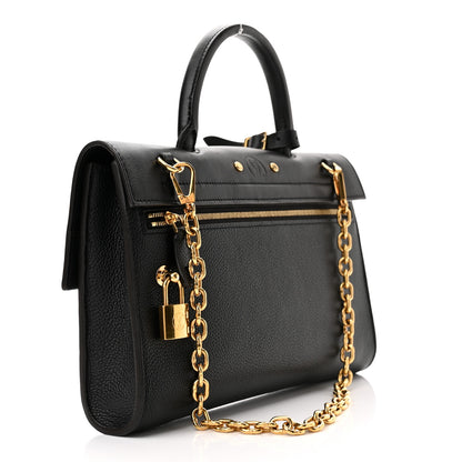 Louis Vuitton Calfskin City Steamer Pochette Black 3 of 9