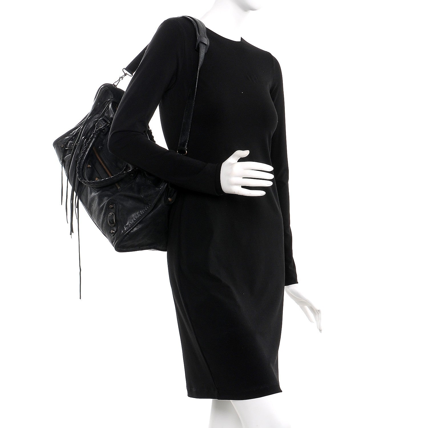 Balenciaga Agneau Classic Hardware Part Time Anthracite 2 of 7