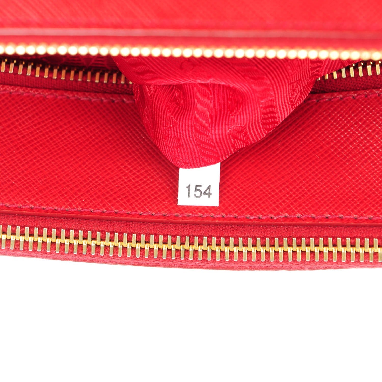 Prada Saffiano Small Galleria Double Zip Tote Fuoco 8 of 8