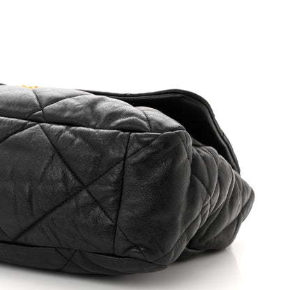 Chanel Lambskin Quilted Maxi Chanel 19 Flap Black 10 of 10