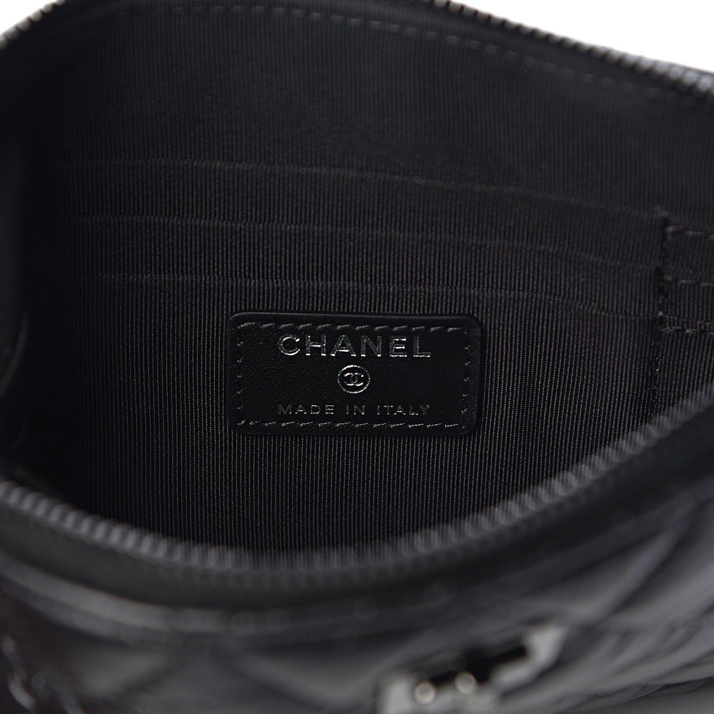 Aged Calfskin Quilted Medium Reissue Cosmetic Case So Black